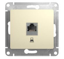 Glossa Бежевый Розетка компьютерная RJ45 кат.5E  GSL000281K  SE