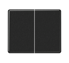 Двойная клавиша для балансирных механизмов выключателей (кнопок), в комплекте с SL95HP (крепежный элемент); металл; черный; SL500  SL595SW  Jung