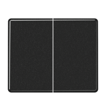 Двойная клавиша для балансирных механизмов выключателей (кнопок), в комплекте с SL95HP (крепежный элемент); металл; черный; SL500  SL595SW  Jung