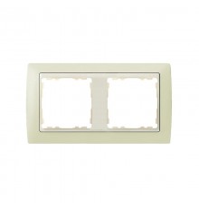 Simon 82 Рамка декоративная, 2 поста, S82, слоновая кость-слоновая кость  82720-31  Simon