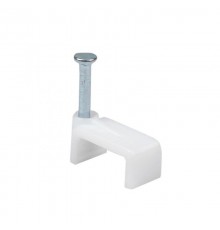 Скоба крепежная квадратная (плоская) (12мм.) (50шт.) EKF PROxima  plcn-ss-12  EKF