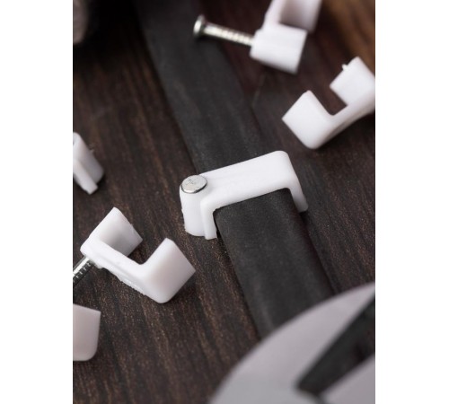 Скоба крепежная квадратная (плоская) (12мм.) (50шт.) EKF PROxima  plcn-ss-12  EKF