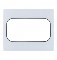 Стокгольм Рамка для розетки 2-местная белая с линией цвета черный PROxima  EYM-G-303-20  EKF