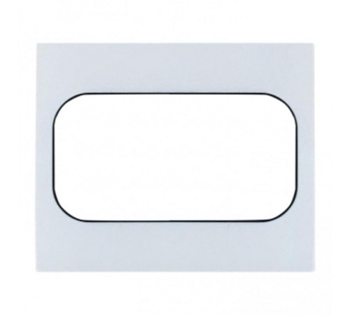 Стокгольм Рамка для розетки 2-местная белая с линией цвета черный PROxima  EYM-G-303-20  EKF