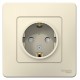 Blanca Молочный С/У Розетка с заземлением со шторками, 16А, 250В  BLNRS001112  SE
