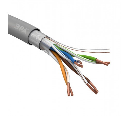 F/UTP-Cu ЭРА Кабель витая пара F/UTP 4x2x24 AWG Cat5e CU PVC 305 м  Б0044688  ЭРА