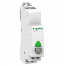 Кнопка управления iPB 1НО серая+зеленый индикатор  A9E18038  Schneider Electric