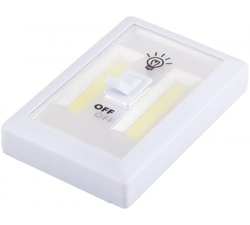 Светильник светодиодный-подсветка с переключателем FN1208, 3W, белый, работа от 3 шт ЭП ААА 23379  Feron