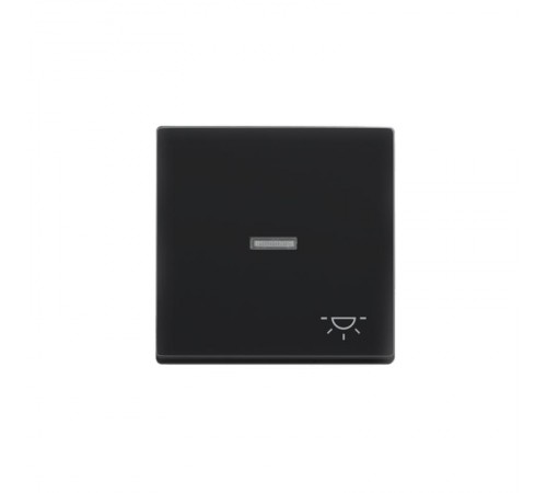 Клавиша для 1-клавишных высветателей/переключателей/кнопок с символом "свет", прозрачная линза, Impressivo, антрацит  1789LI-81   2TKA000567G1  ABB