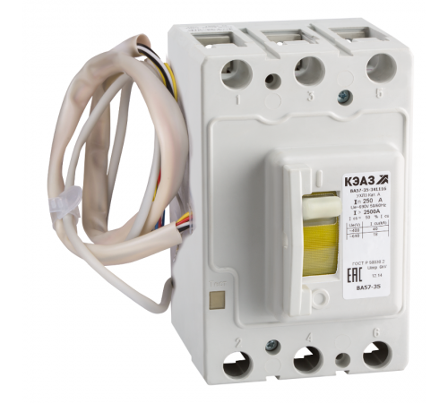 Выключатель автоматический  ВА57-35-341116-250А-1000-690AC-УХЛ3  263920  КЭАЗ
