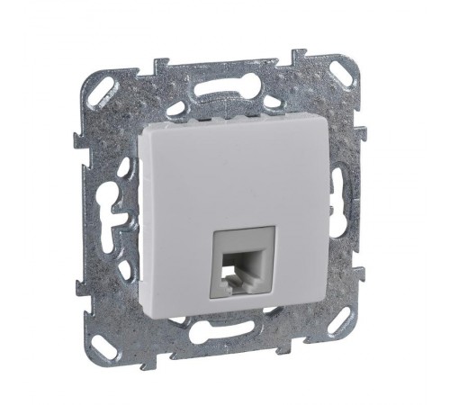 Unica Белый Розетка ТЛФ 1-ая 4 контакта  MGU5.492.18ZD  Schneider Electric