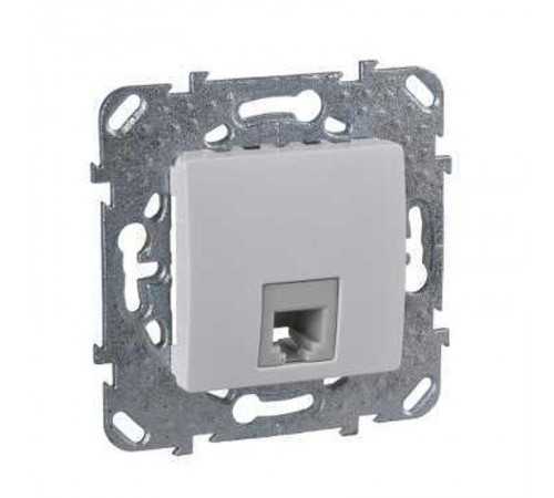 Unica Белый Розетка ТЛФ 1-ая 4 контакта  MGU5.492.18ZD  Schneider Electric