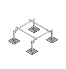 Опорная конструкция для установки оборудования TECHNORAPTOR STEELFOOT 1000х1000  KM-TR-STF-SSEI-1000-1000  КМ - профиль