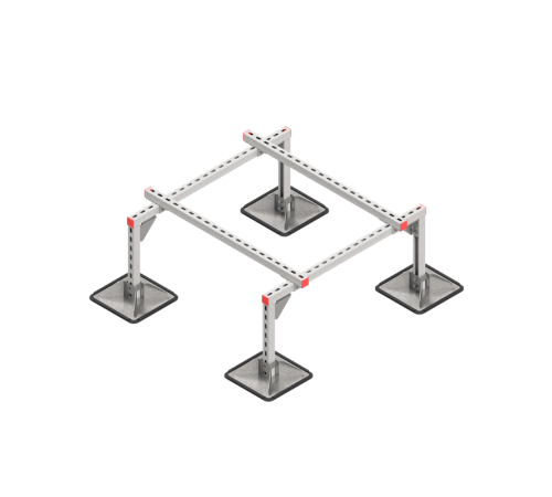 Опорная конструкция для установки оборудования TECHNORAPTOR STEELFOOT 1000х1000 HD  KM-TR-STF-SSEI-1000-1000 HD  КМ - профиль