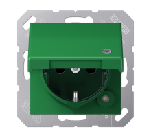 SCHUKO® розетка с крышкой A1520BFKLKOGN Jung