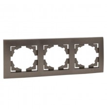 Валенсия Рамка 3-местная графит EKF   EWM-G-303-60   EKF