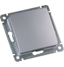 Выключатель скрытой установки, одноклавишный, механизм, цвет серебро  ВС10-411-06  HEGEL