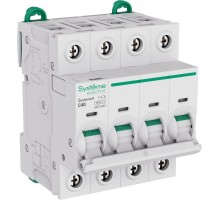 Systeme9 Автоматический выключатель (АВ) C 40A 4P 10kA 400В  S9F32440  SE