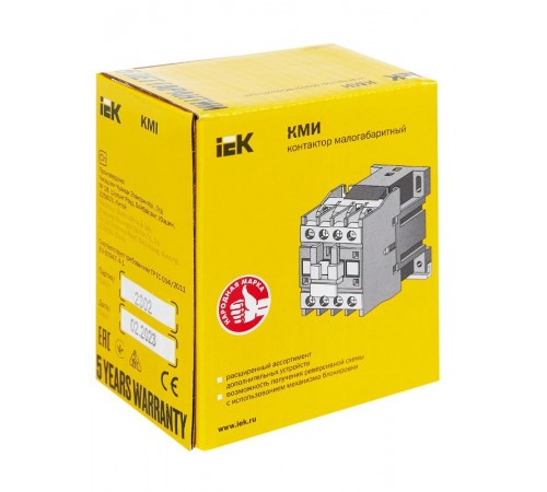 Контактор КМИ-11210 12А 24В/АС3 1НО   KKM11-012-024-10  IEK