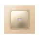Simon 82 Клавиша для выключателя одноклавишного с подсветкой под пиктограммы, S82, S82N, шампань  8200013-034  Simon