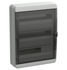 Корпус пластиковый навесной на 54 модулей КМПн-54 IP65 черная прозрачная дверь TEKFOR  TF5-KP72-N-54-65-K03-K02 TEKFOR  IEK