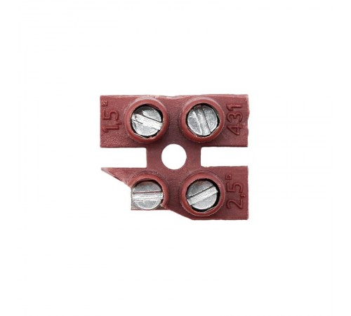 Колодка клеммная фибергласс ЗВИ, 3р,150°С,450V, 24A, 2,5мм.кв.  43103FV  DKC