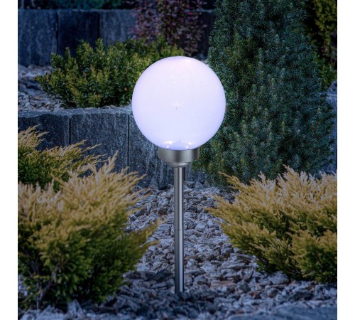 Светильник садовый уличный ERASF22-20 Шар на солнечных батареях 15 см  Б0053374  ЭРА
