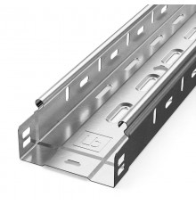 Лоток перфорированный Стандарт INOX (AISI 304) 100х50х3000 (0,8 мм) (3 м/уп)  PR16.2283  Промрукав