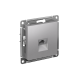 AtlasDesign Алюминий Розетка телефонная RJ11, механизм  ATN000381  SE
