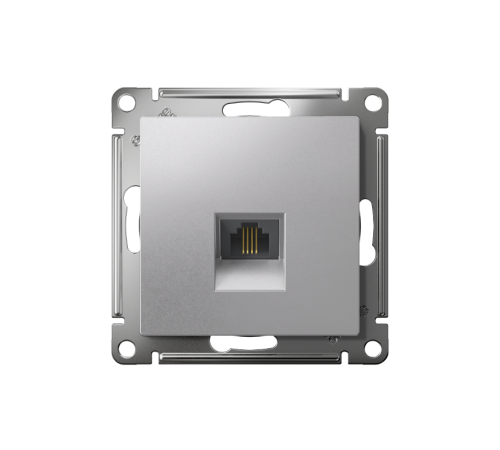AtlasDesign Алюминий Розетка телефонная RJ11, механизм  ATN000381  SE