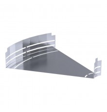 Угол горизонтальный изменяемый 0-45 градусов Стандарт INOX (AISI 316) 500х100  PR16.3631  Промрукав