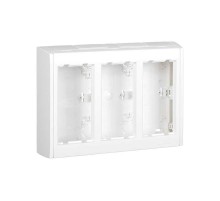 Simon Connect Блок настенный на 3 S-модуля Сима Про, поверхностный монтаж, белый  SBC300-9  Simon