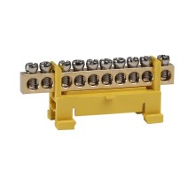 Шина нулевая тип Стойка OptiKit  BB-S-PE-DIN-10-6х9 желтый  277833  КЭАЗ