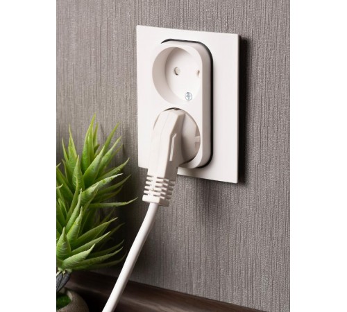 Стокгольм Механизм Розетки 2-местной б/з 10А белый с защ. штор. PROxima  EYR10-102-10  EKF