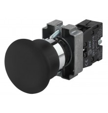 Кнопка управления LAY5-BC21 "Грибок" черн.1з (20/200/3200)  Б0045640  ЭРА