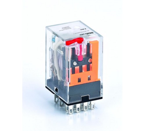 Промежуточное реле 4 конт. с LED инд. и TEST функ. 3А 6В AC ПР-102  23817DEK  DEKraft