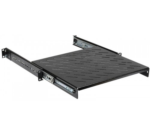 19" выдвижная полка глубиной 600 мм, черная  SS05-600PI  ITK