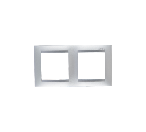 Simon 15 Алюминий Рамка универсальная, 2 поста  1500620-033  Simon