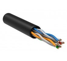 Каб. вп U/UTP, кат.6 4х2х23AWG solid, LDPE, 305м, чер.  LC3-C604-139  ITK