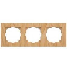 Рамка для розеток и выключателей Intro Accent 6-503-11 на 3 поста, СУ, сосна  Б0063795  Intro