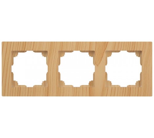 Рамка для розеток и выключателей Intro Accent 6-503-11 на 3 поста, СУ, сосна  Б0063795  Intro