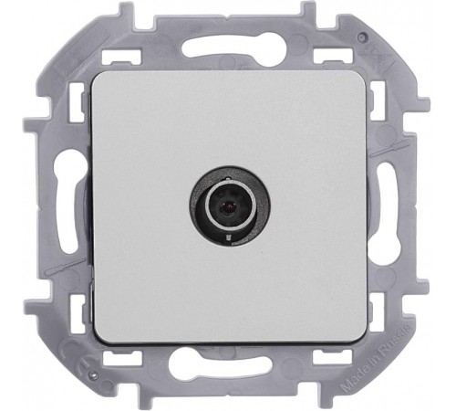Inspiria Алюминий Розетка телевизионная TV "звезда" С/У 2 дБ 0-2400 мГц без рамки 673852  Legrand