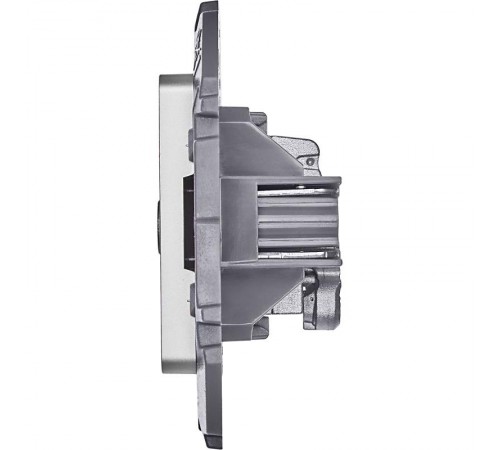 Inspiria Алюминий Розетка телевизионная TV "звезда" С/У 2 дБ 0-2400 мГц без рамки 673852  Legrand