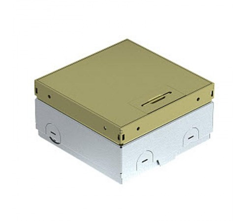 Лючок UDHOME-ONE пустой (крышка без выемки) 140х140х75-105 мм, нагрузка 1529 кг, латунь  7368284  OBO Bettermann