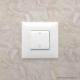 Выключатель одноклавишный в стену, "Avanti", "Белое облако"  4400103  DKC
