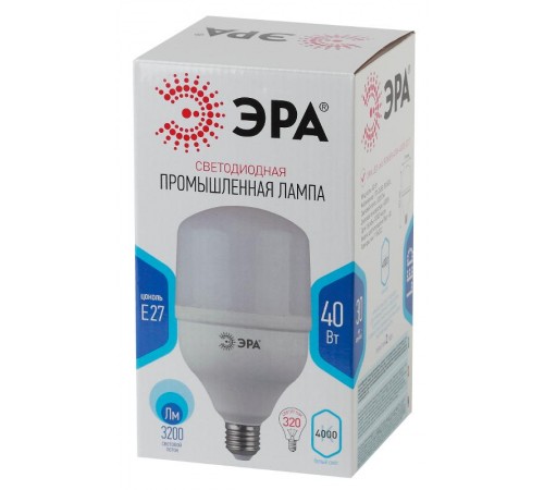 Лампа светодиодная LED 40Вт T120 Е27 220В 4000К smd POWER  Б0027005  ЭРА