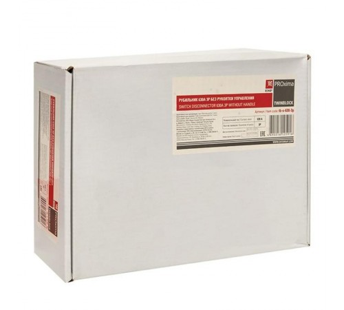 Рубильник 630A 3P без рукоятки управления TwinBlock  tb-s-630-3p  EKF