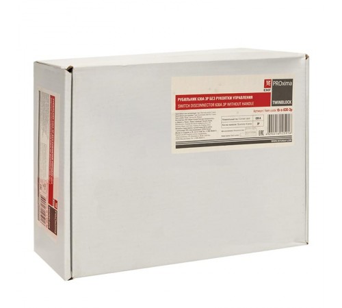 Рубильник 630A 3P без рукоятки управления TwinBlock  tb-s-630-3p  EKF