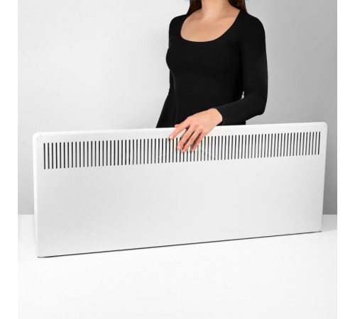 Конвектор с механическим термостатом - Lamken -мощность 1000Вт с вертикальной решеткой и кабелем 1,8м - белый  230504  Legrand