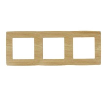 Рамка на 3 поста 12-5003-11  ,  сосна  Б0019148  ЭРА